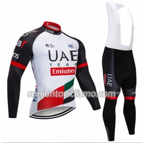 Conjunto Maillot + Culotte largo con tirantes 2018 Team UAE N001